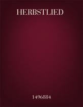 Herbstlied Two-Part choral sheet music cover